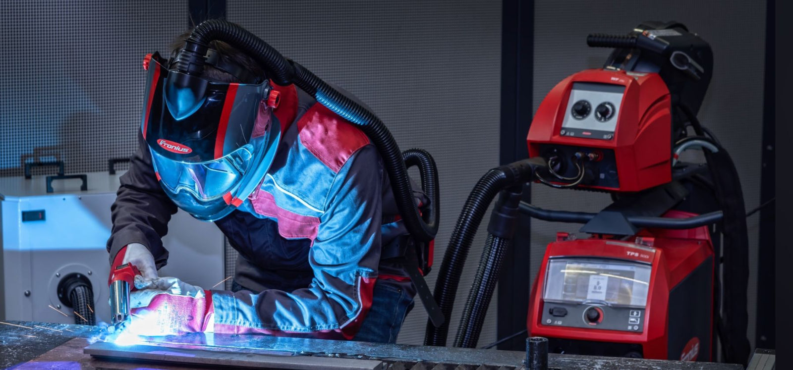 Air fed welding hemets-Fume welding helmet