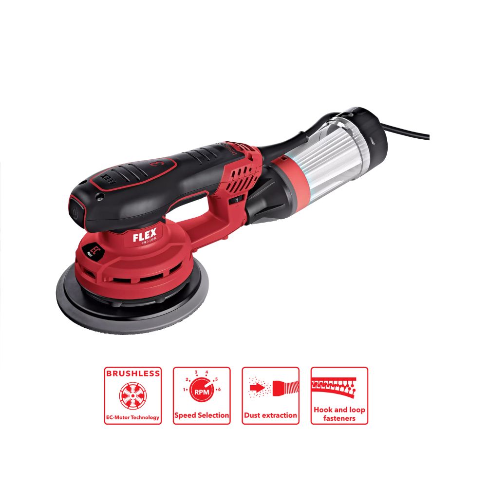 FLEX ORE 3-150 EC 230/BS RANDOM ORBIT SANDER 18V