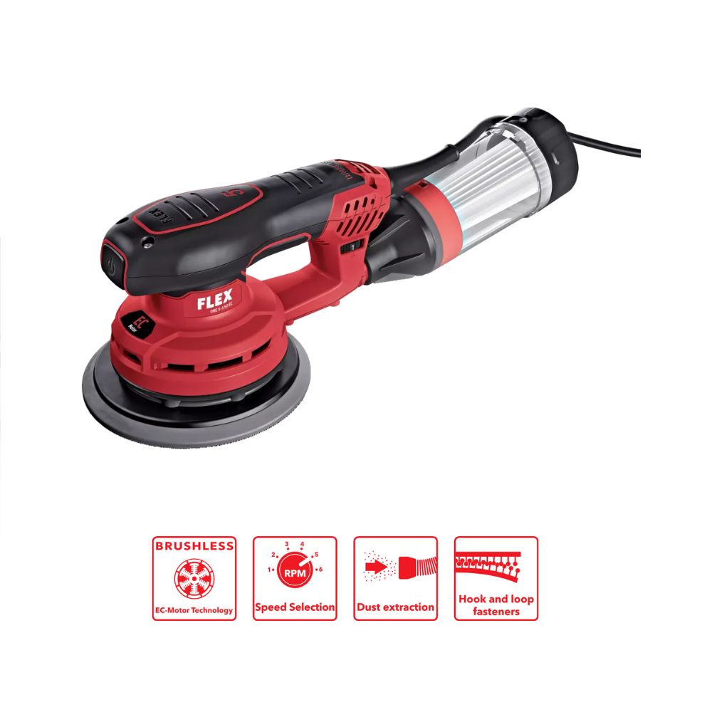 FLEX ORE 5-150 EC 230/BS RANDOM ORBIT SANDER 18V