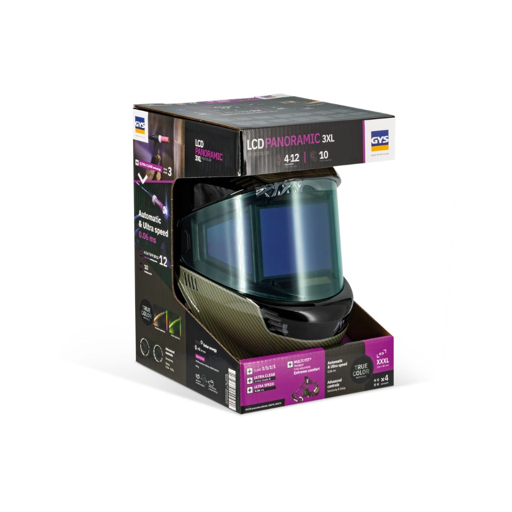 GYS PANORAMIC 3XL TRUE COLOR welding helmet in a box