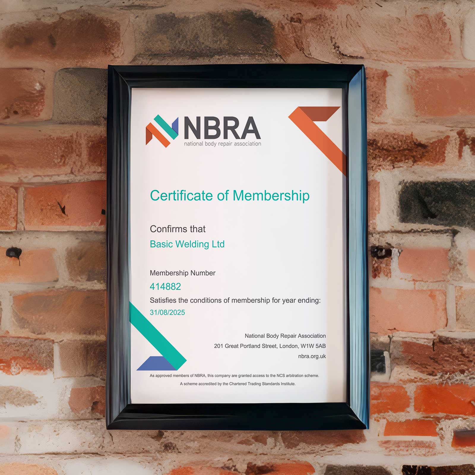 NBRA Certificate Members
