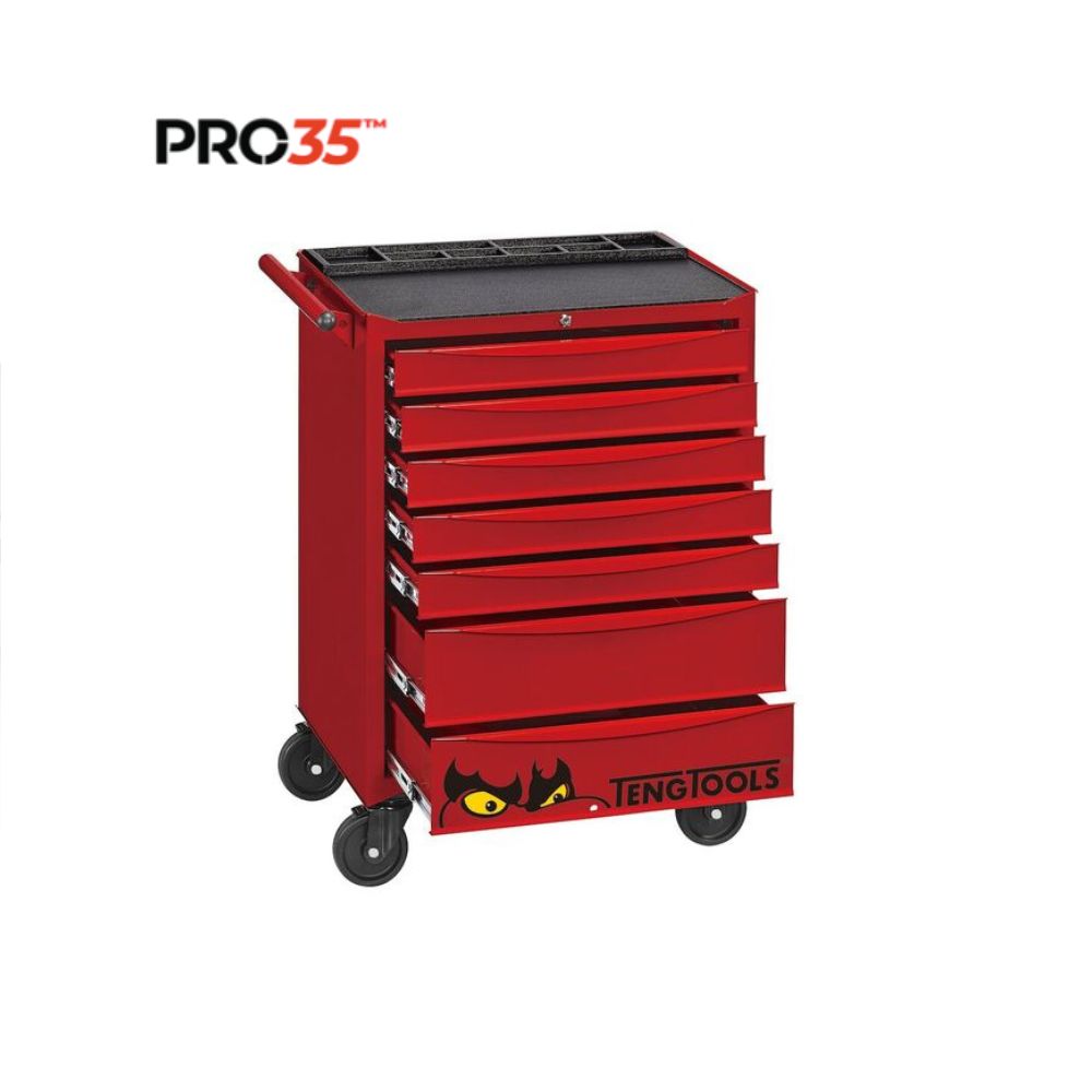 TENG TOOLS 26" CLASSIC CABINET 7 DRAWERS-RED