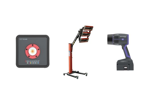 Worklights and paint curing lights for car body repair