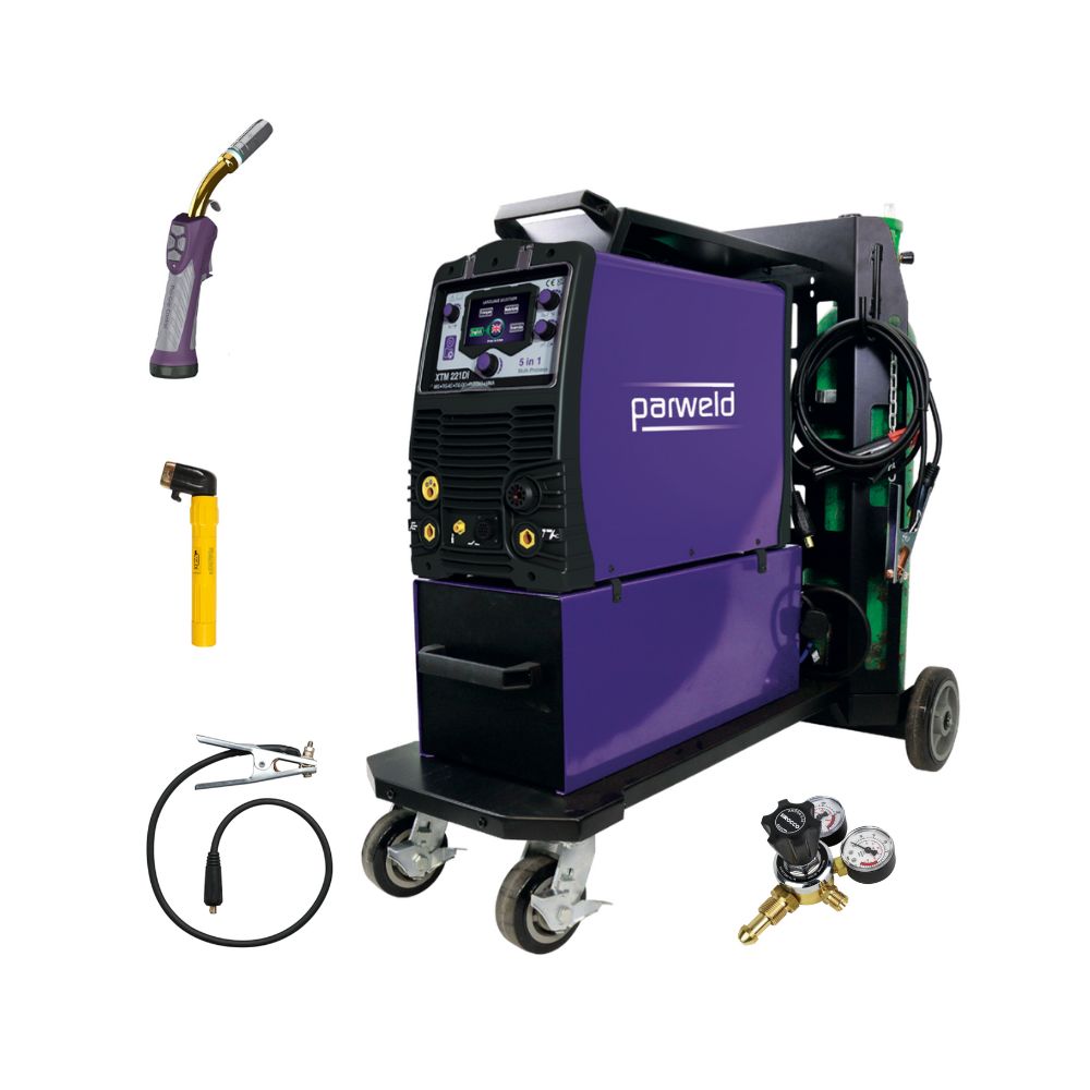 PARWELD XTM221DI P1 MULTIPROCESS TROLLEY