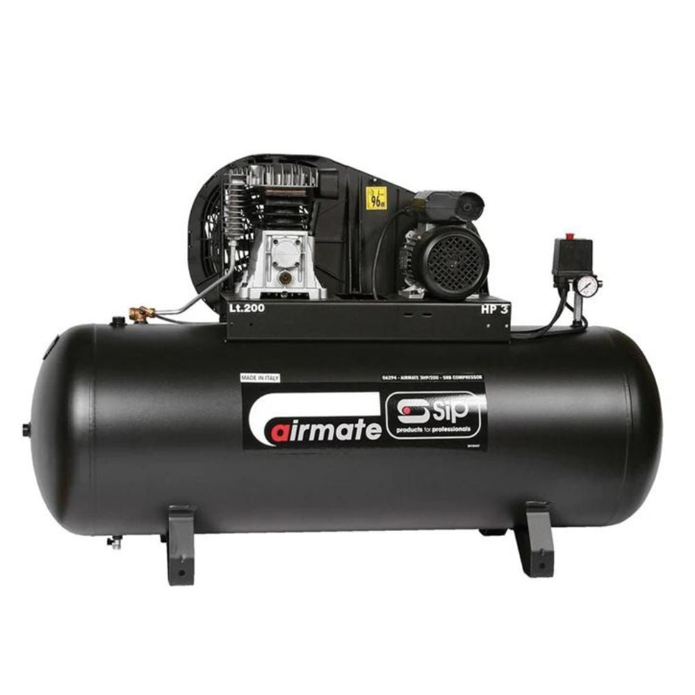 SIP 3HP/200-SRB Air Compressor SKU 06294