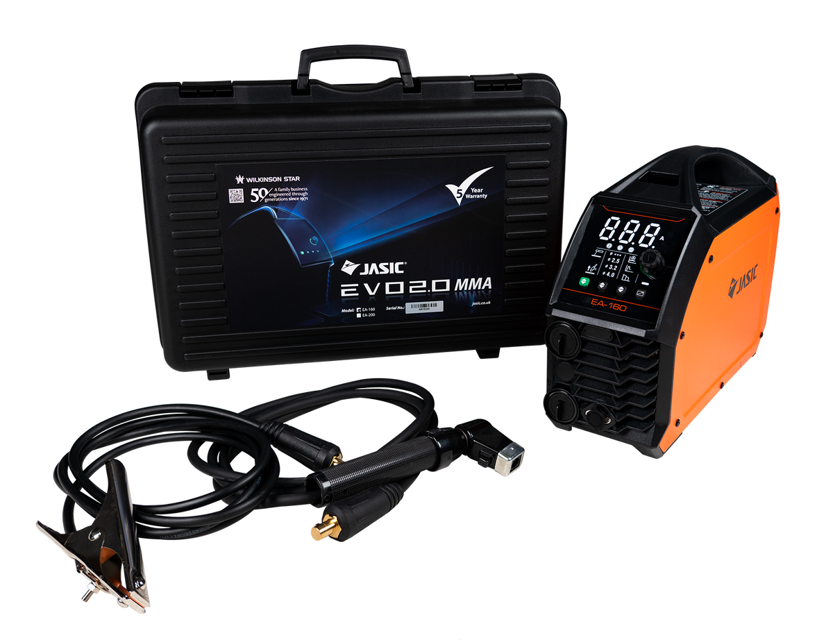 JASIC EVO ARC 200 PFC INVERTER Package in a case