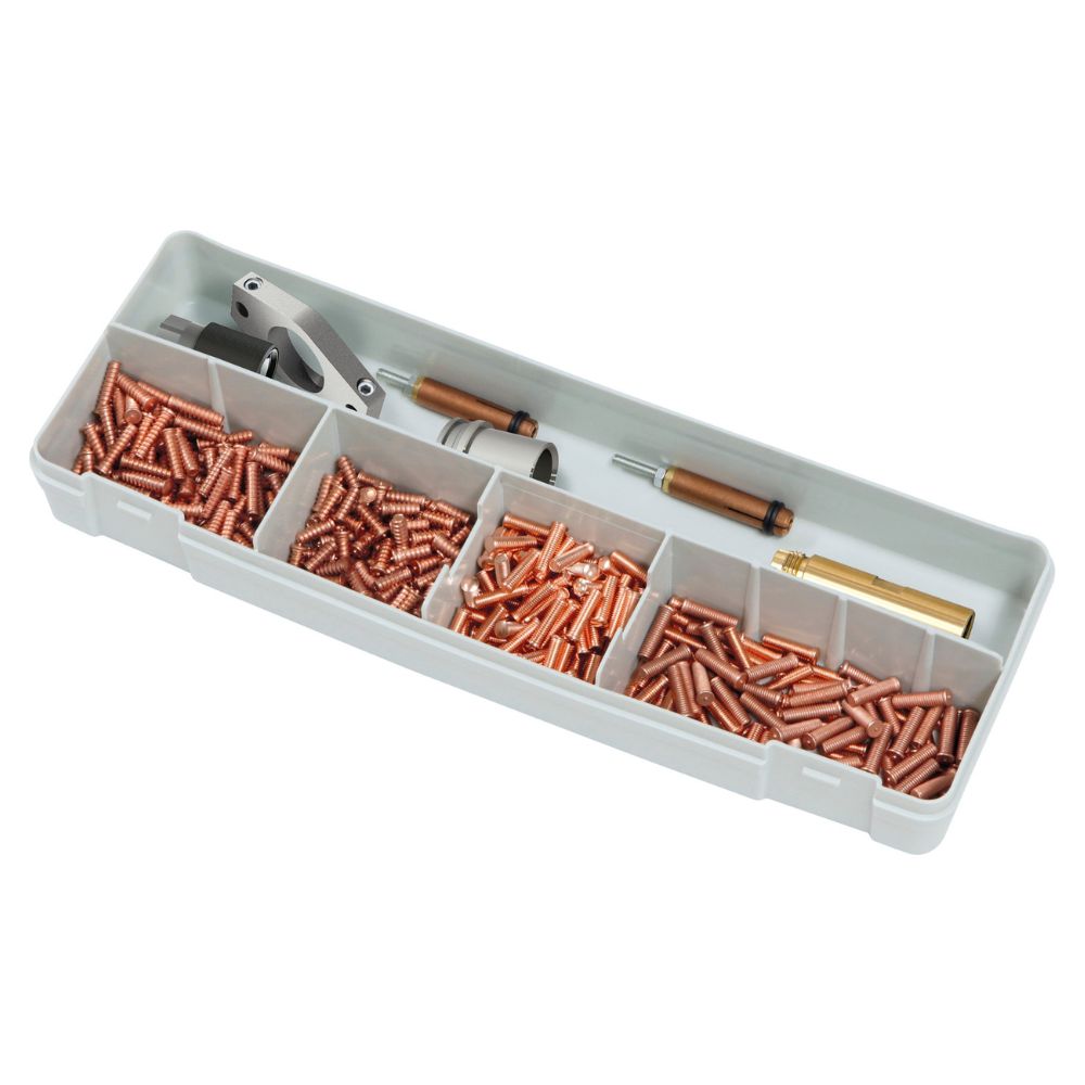 BOX OF STEEL THREADED STUDS FOR SPOT ARCPULL