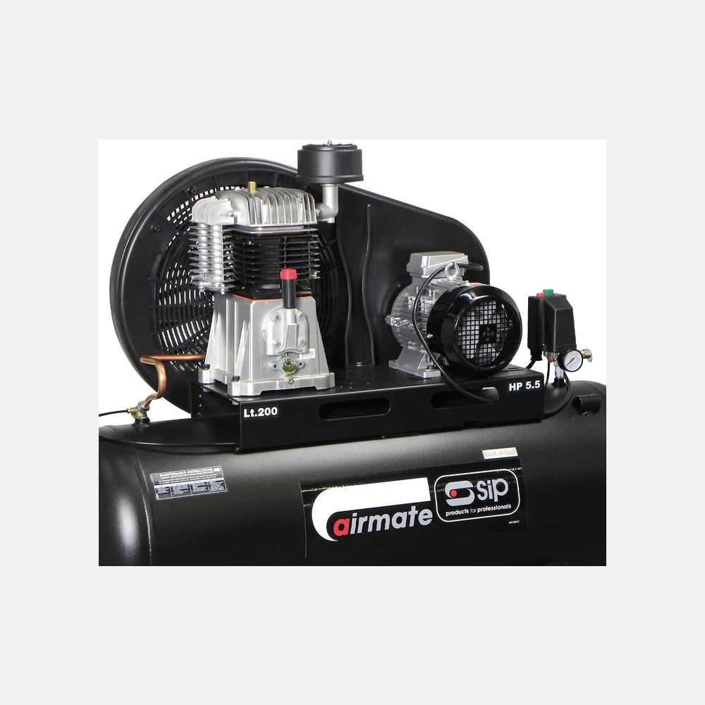 SIP TN5.5/200 BELT-DRIVEN COMPRESSOR