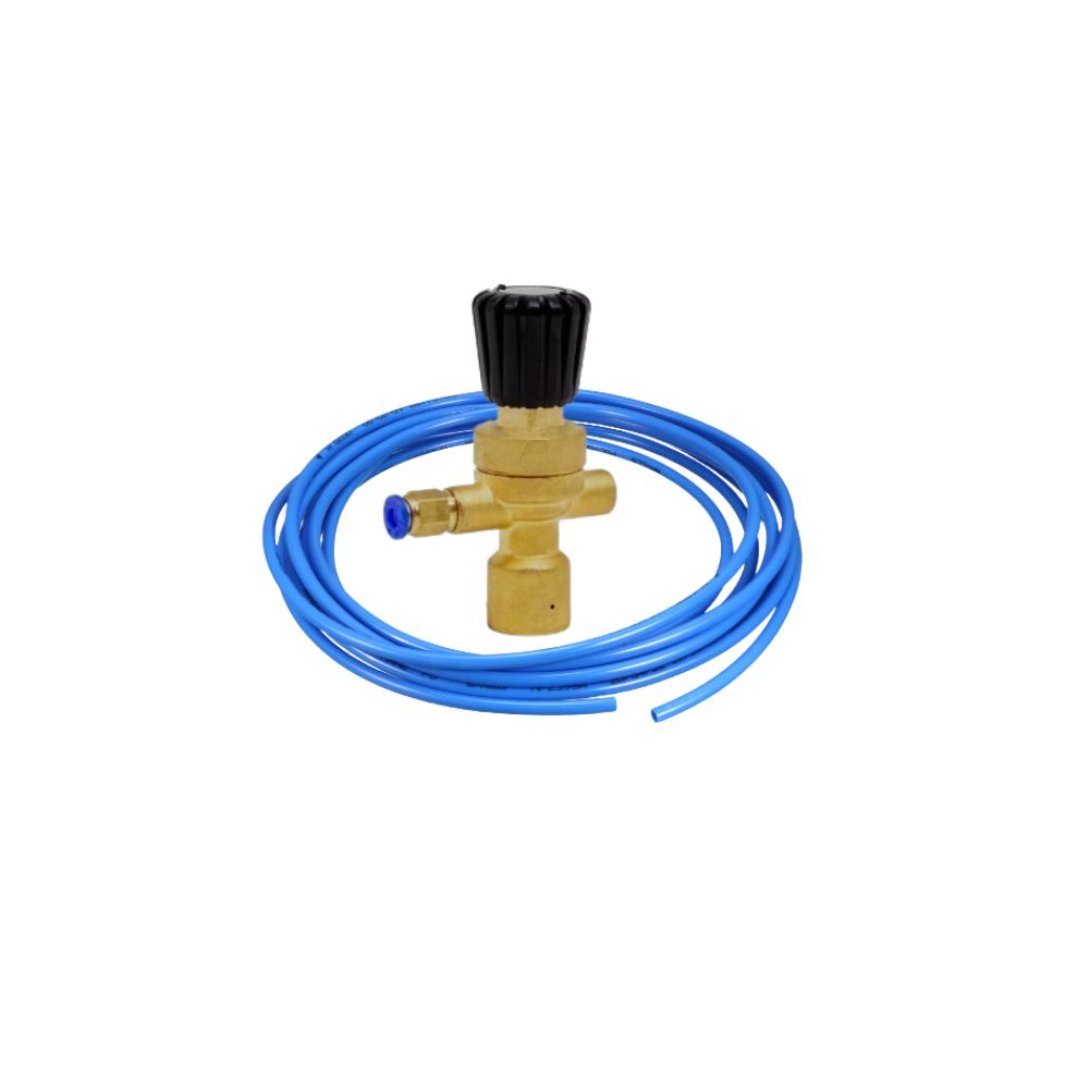 Disposable welding gas bottle regulator  for hobby migs