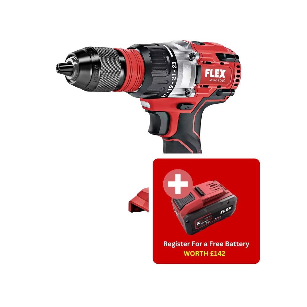 FLEX DD 2G 18.0 ECC Drill with Free Battery