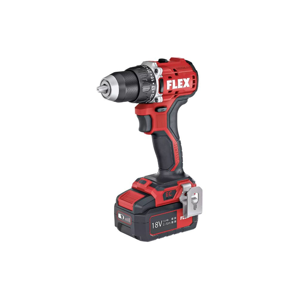 FLEX DD 2G 18.0-EC LD C 2 SPEED CORDLESS DRILL DRIVER 18V 5.0AH