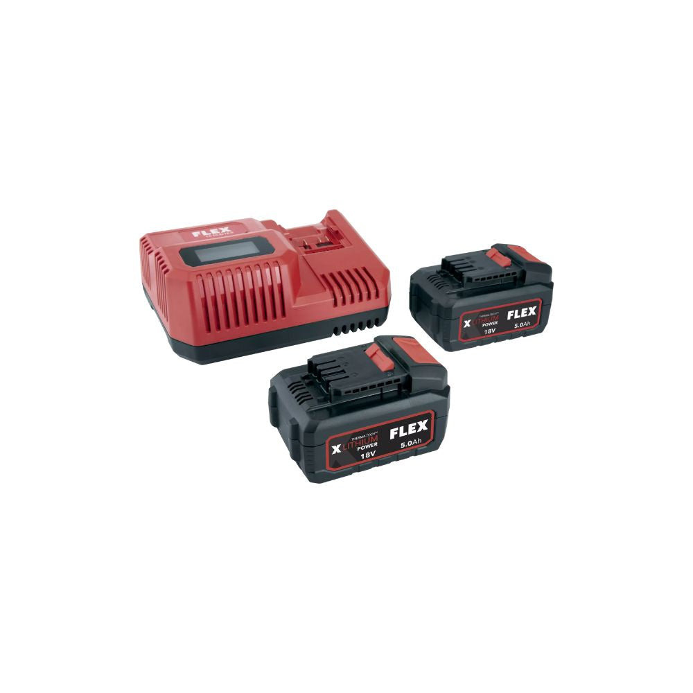 FLEX 2 x AH BATTERIES + 1 x CHARGER BUNDLE