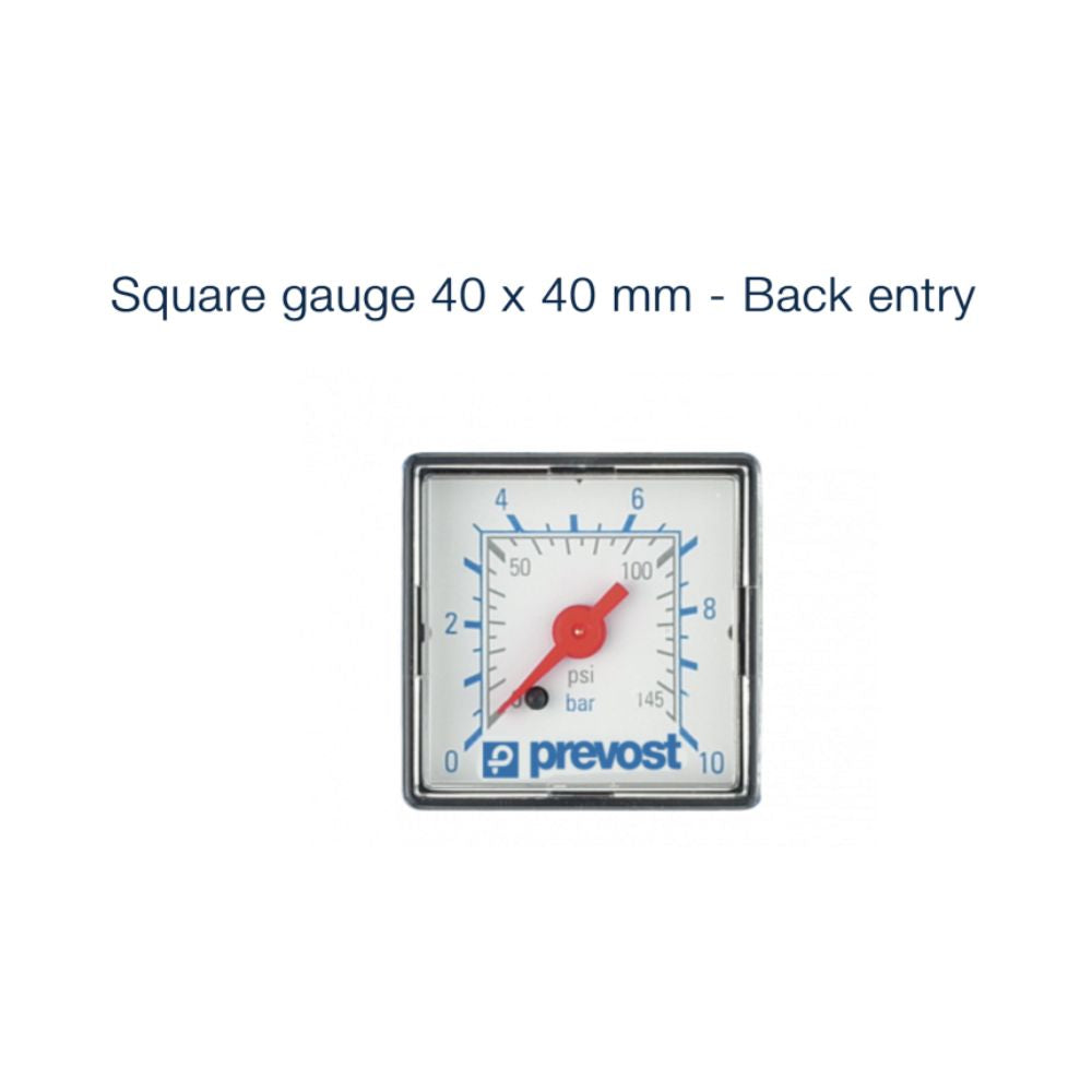 Prevost Regulator Square gauge 40 x 40 mm 
