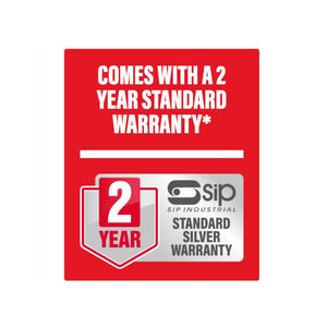 SIP 2 Year silver warranty as standard on all compressors