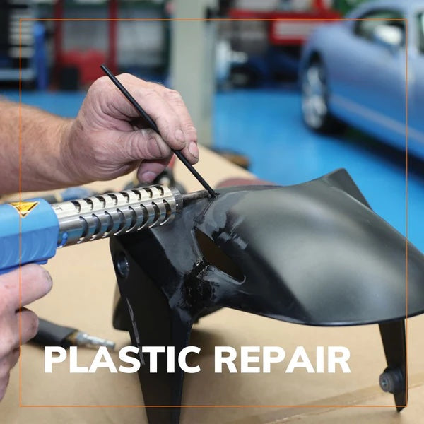 Specialist vehicle plastic repair tools for bumpers and trim