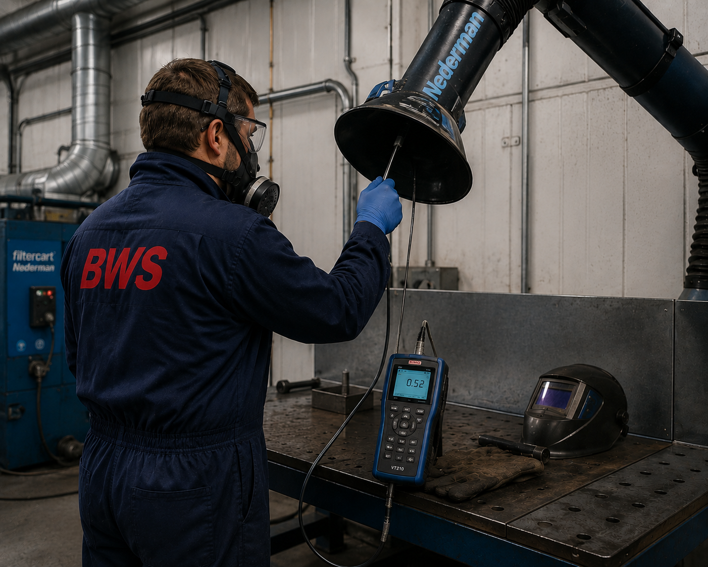 welding fume LEV Test 