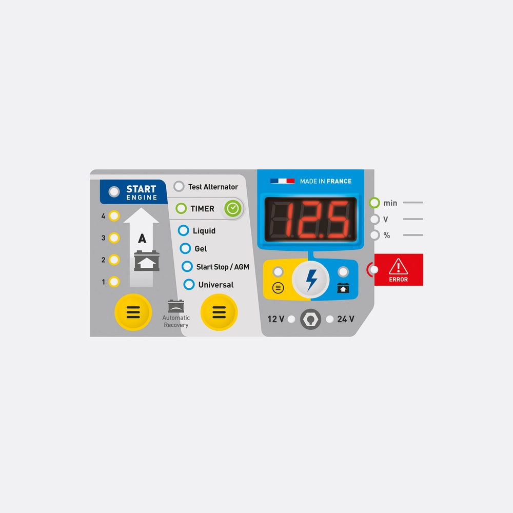 GYS Startium 980e Starter Charger fornt panel