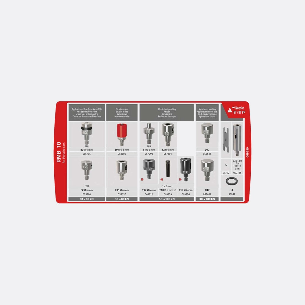 Gyspress 10T Rmb 10 Die Kit 03 (Porsche)
