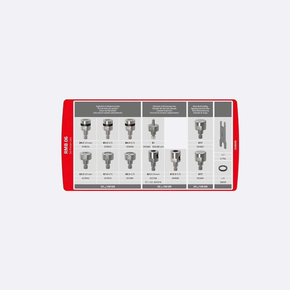 Gyspress 10t/10t Push Pull Die Kit 06 (Ferrari)