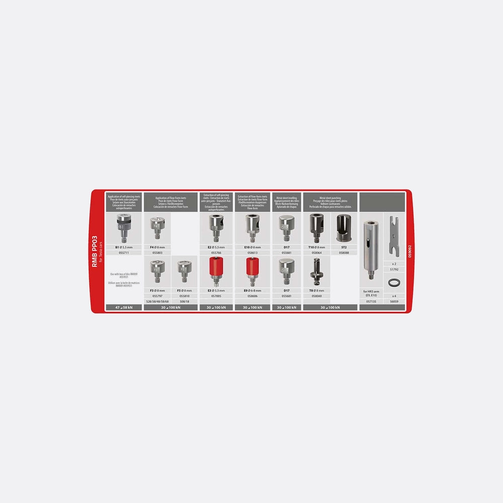 Gyspress 8t Push Pull/ 10T Rmb PP03 Die Kit (Tesla)