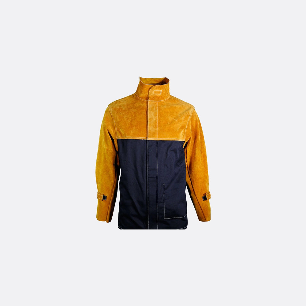 Panther Black Welding Jacket With Cape