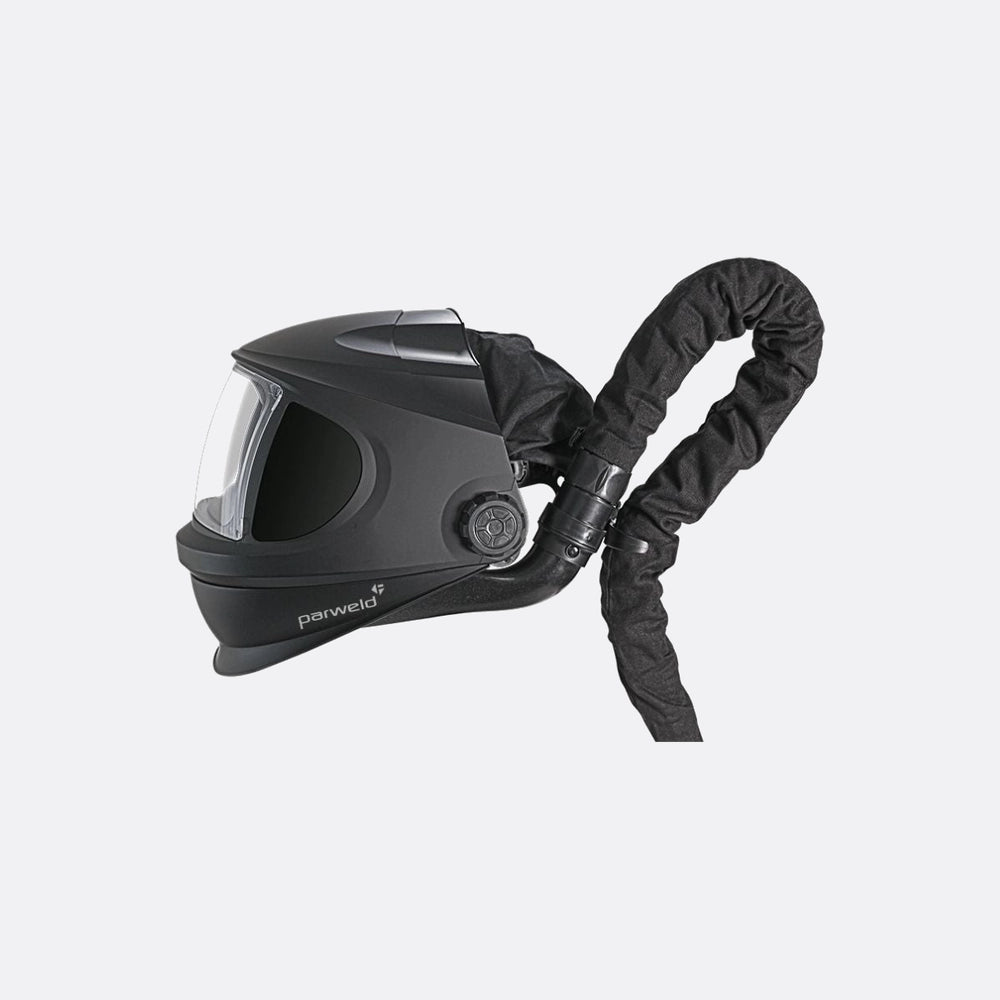 Parweld Xr943A Air Fed Welding & Grinding Helmet side view
