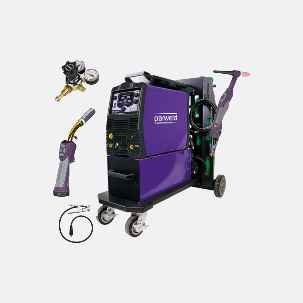 Parweld Xtm221di Mig Tig Mma Plasma – P2t Mig Tig + Trolley