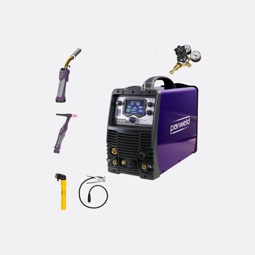 Parweld Xtm221di Mig Tig Mma Plasma – P2t Mig Tig + Trolley