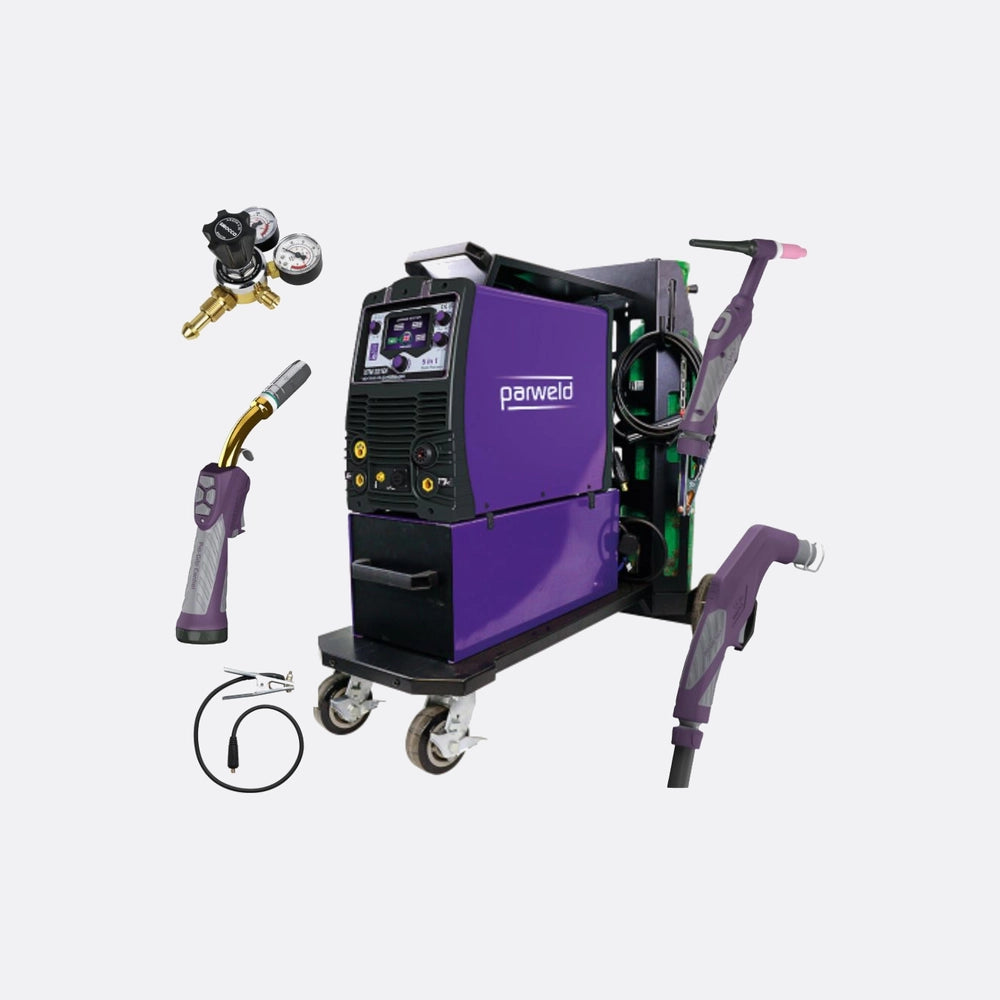 Parweld Xtm221di Mig Tig Mma Plasma – P2t Mig Tig + Trolley