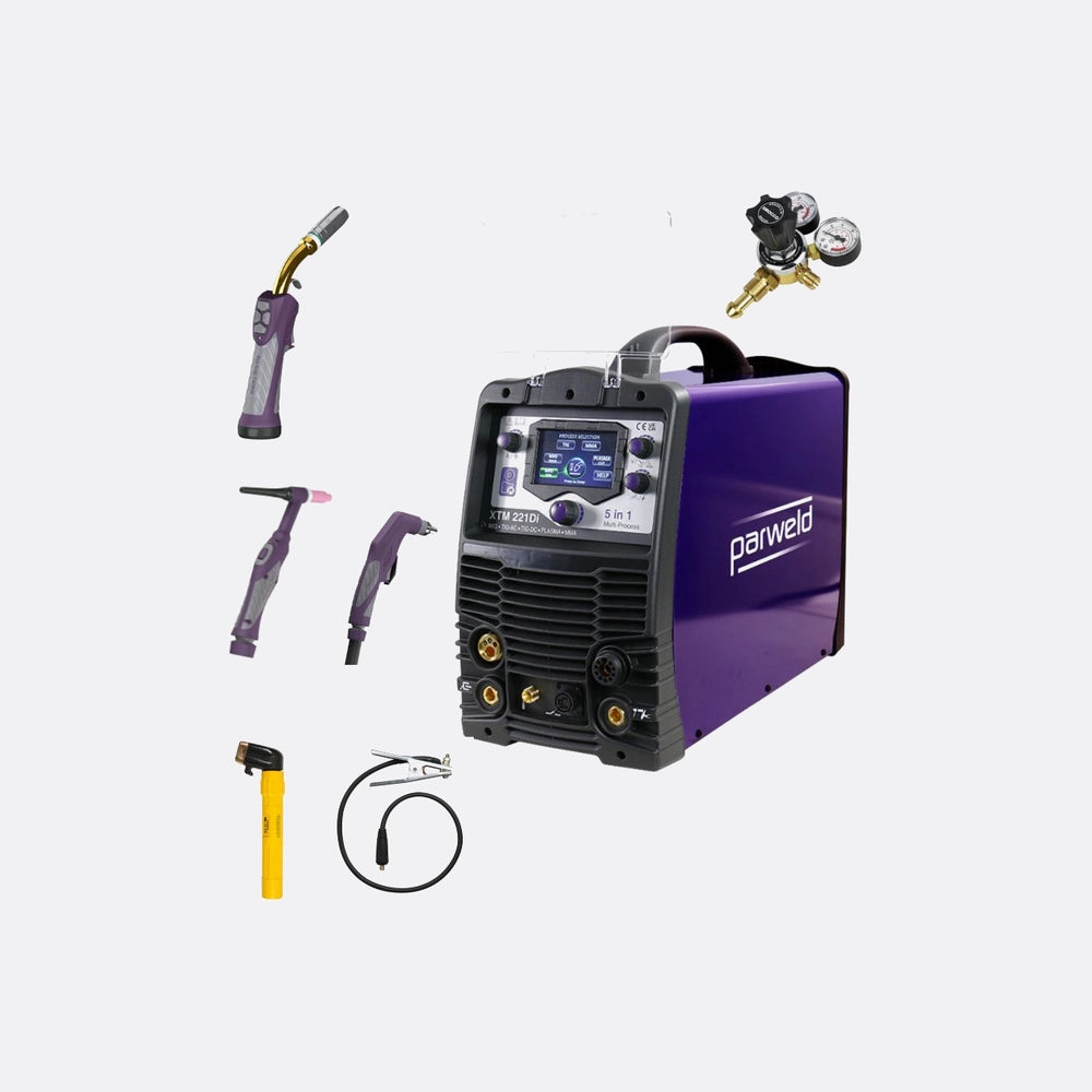 Parweld Xtm221di Mig Tig Mma Plasma – P2t Mig Tig + Trolley