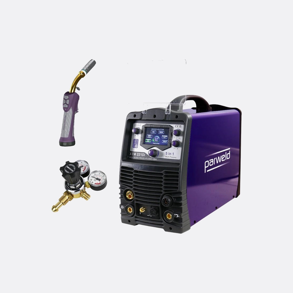 Parweld Xtm221di Mig Tig Mma Plasma – P2t Mig Tig + Trolley