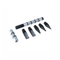 Specialist punch set for aluminium panel repair in a plastic case.