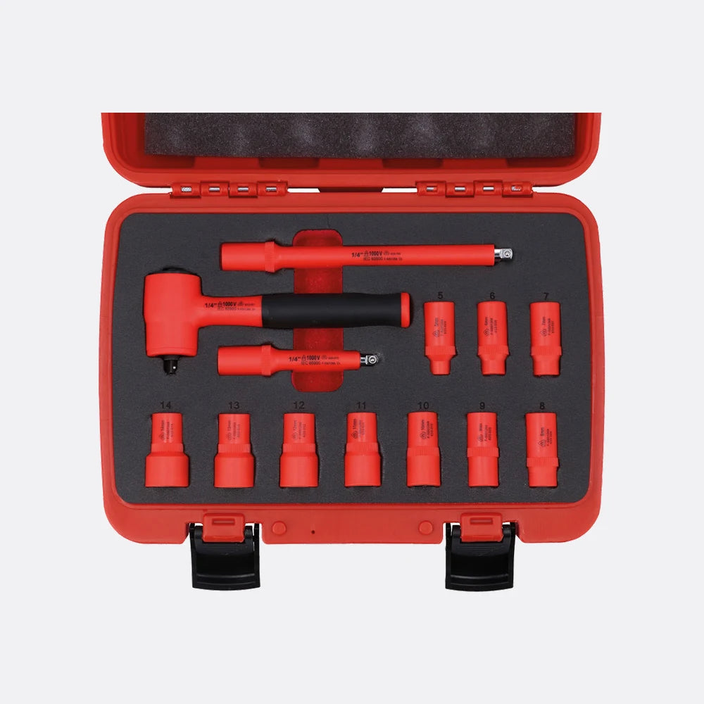 Insulated Socket Set 1/4"D 13pc | Laser Tools