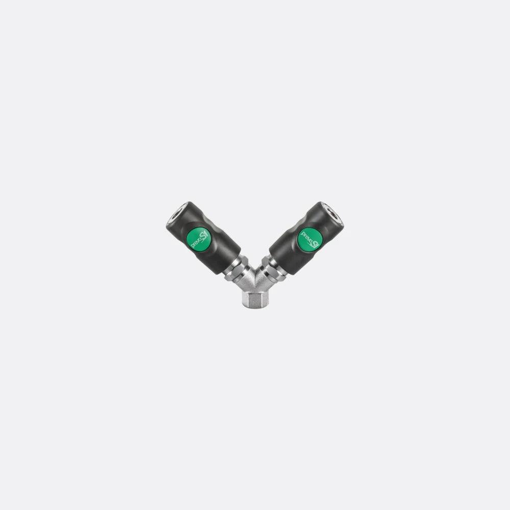Parallel female thread twin coupler | Prevost