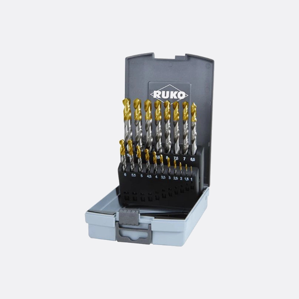 Ruko Hss-tin Twist Drill Set