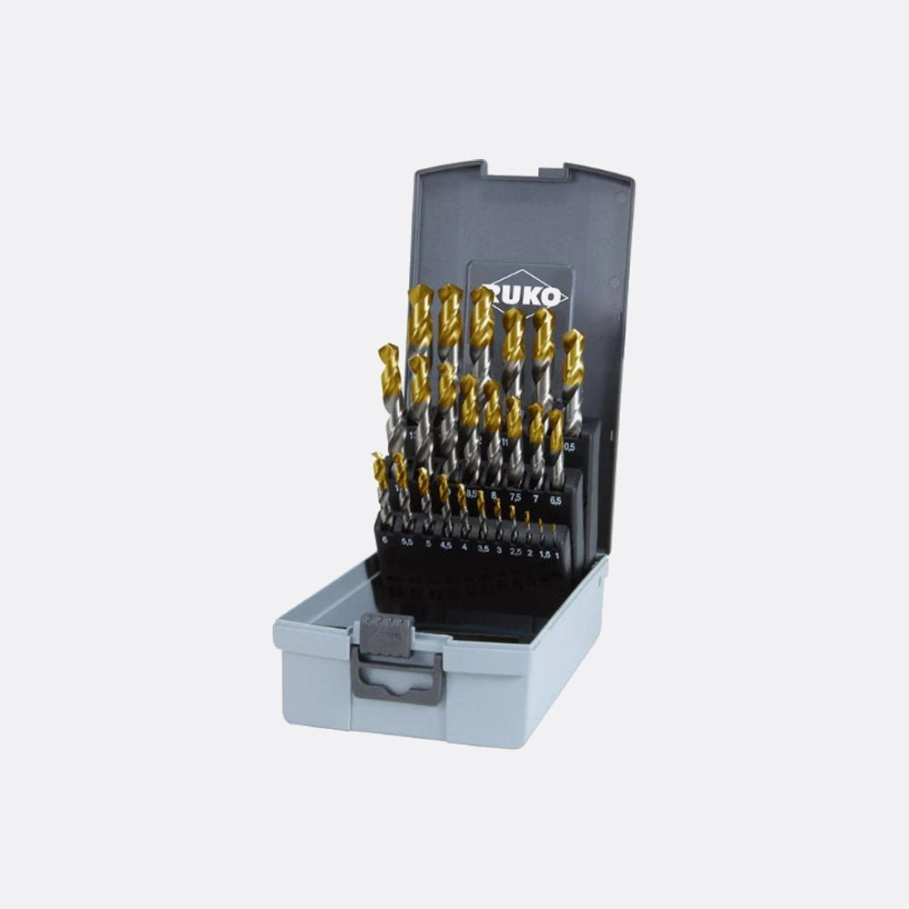 Ruko Hss-tin Twist Drill Set