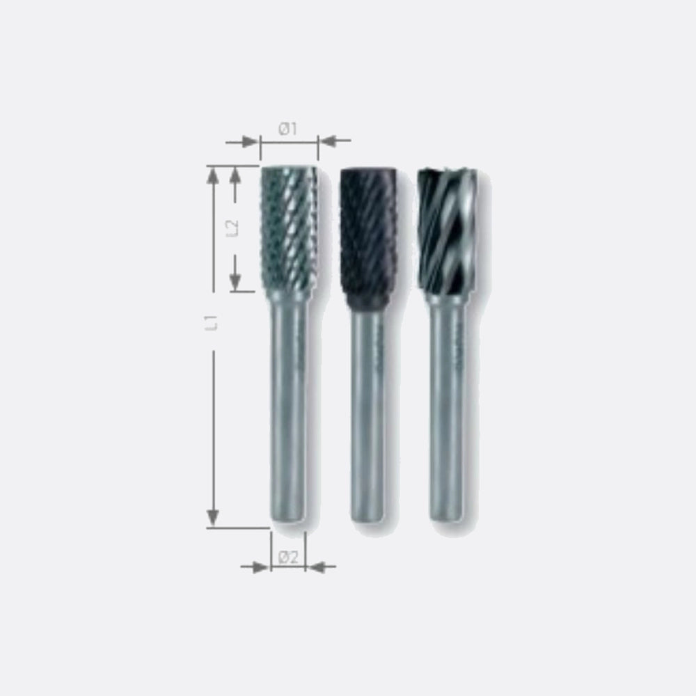Ruko Rotary Burrs (cylinder Shape B)