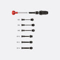 GYS Set Of 6 Tie Rods For Fitting Threaded Inserts M5 - M14
