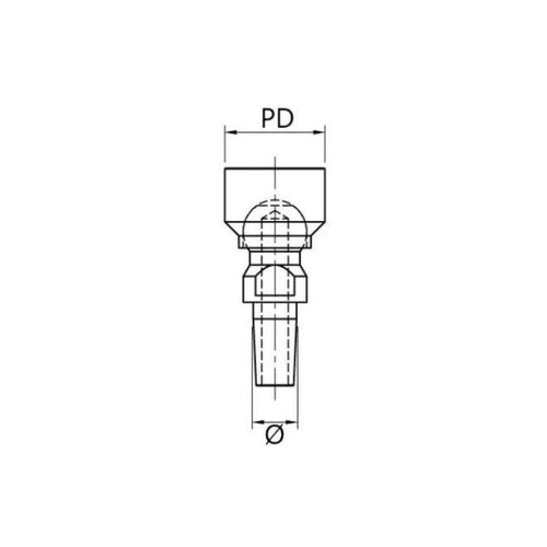 Spot welding water cooled swivel electrode