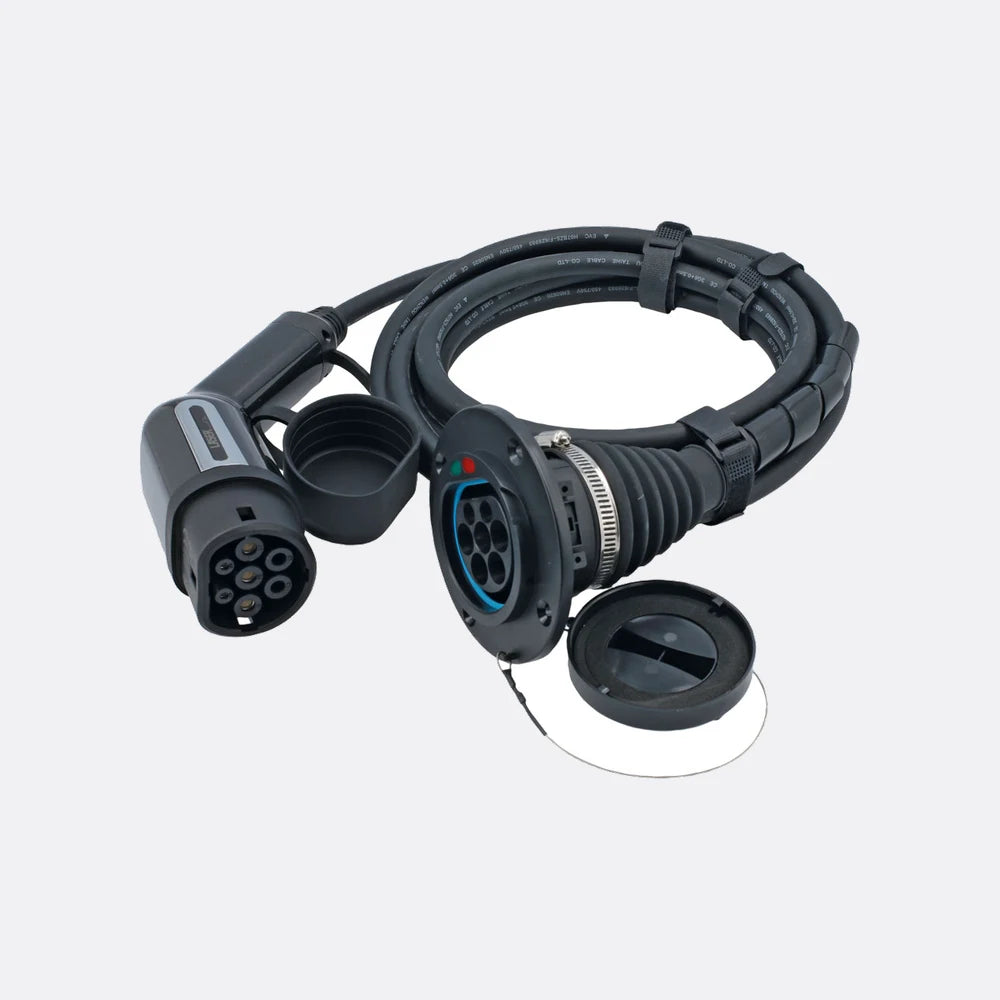 EV Charging Extension Cable - 32A Single Phase T2 Female-T2 Male IP65