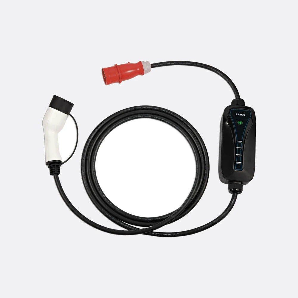 EV Charging Cable - Type 2 Female to Commando Plug (red) 16A Three Phase