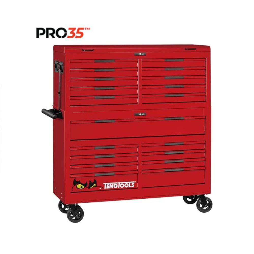 TENG TOOLS 53” PRO35 STACK TOOL STORAGE 19 DRAWERS