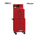 TENG 26" PRO35™ STACK TOOL KIT 753 PIECES-RED
