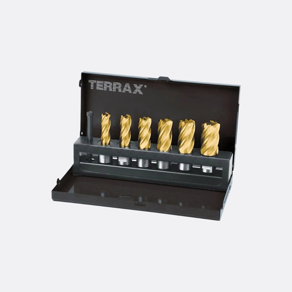 Terrax Core Drill/annular Cutter Hss Set