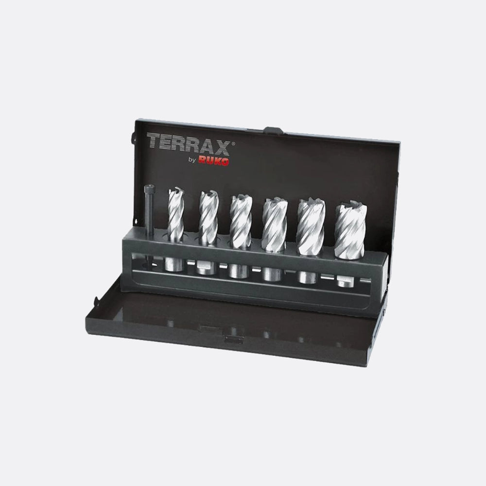 Terrax Core Drill/annular Cutter Hss Set