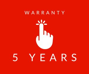 5 years warranty