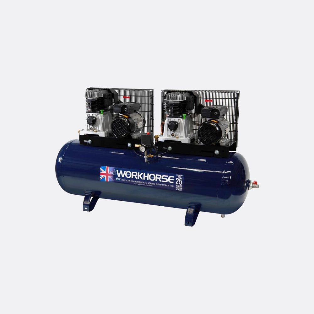 Workhorse Air Compressor Tandem 3hp 250l