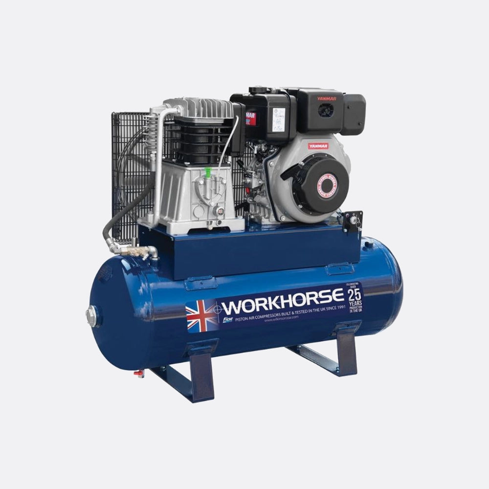 Workhorse Diesel Air Compressor Tandem 10hp 150l/ES