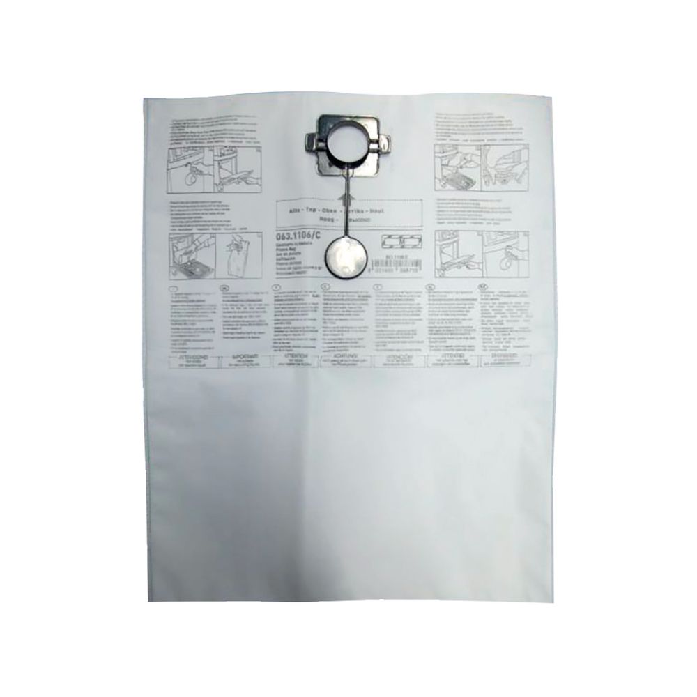 5 DUST BAGS FOR THE PNEUMATIC EXTRACTOR SKU 05880