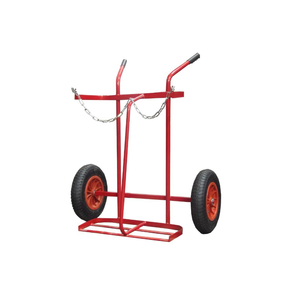 Gas Welding Oxygen + Acetylene Trolley Large With 16" Pneumatic Wheels Model 1273